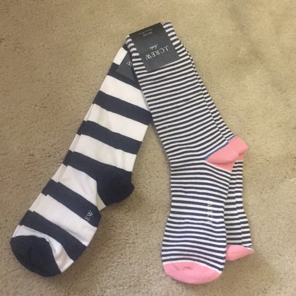 2 pair J crew socks